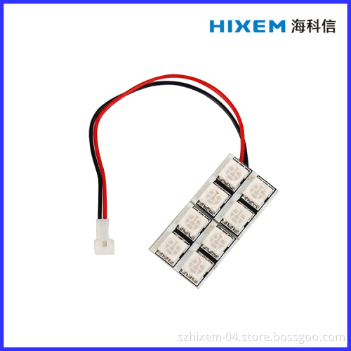 Car LED Dome Light Reading Light PCB-8SMD5050/ DC12V, with Festoon/ T10/Ba9s Connector
